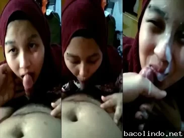 Bokep Hijab Cewek Jilbab Seksi Sepong Kontol Crot di Wajah